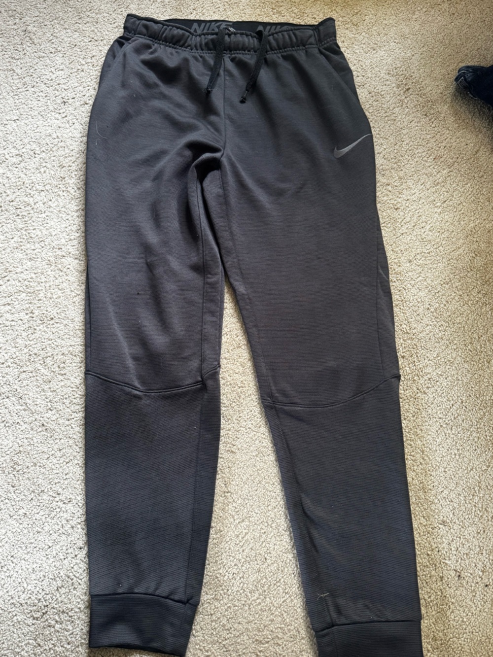 Nike Black Dri-FIT Training Sweatpants with Branded Waistband